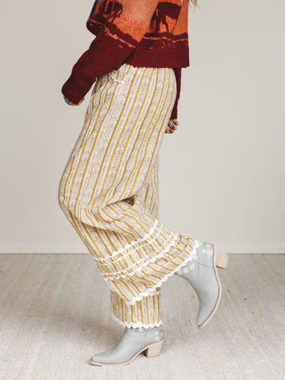 Sweet Country Wide Leg Pants - Mustard