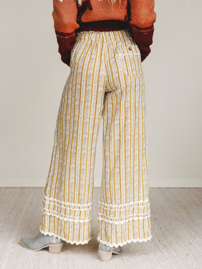 Sweet Country Wide Leg Pants - Mustard