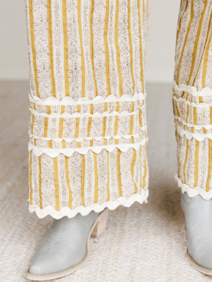 Sweet Country Wide Leg Pants - Mustard