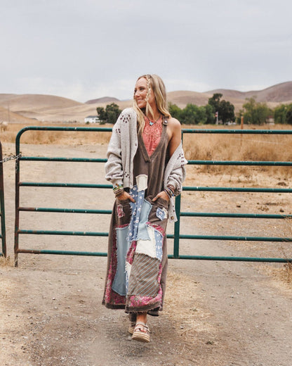 Garden Drift Wide Leg Jumpsuit - Charcoal