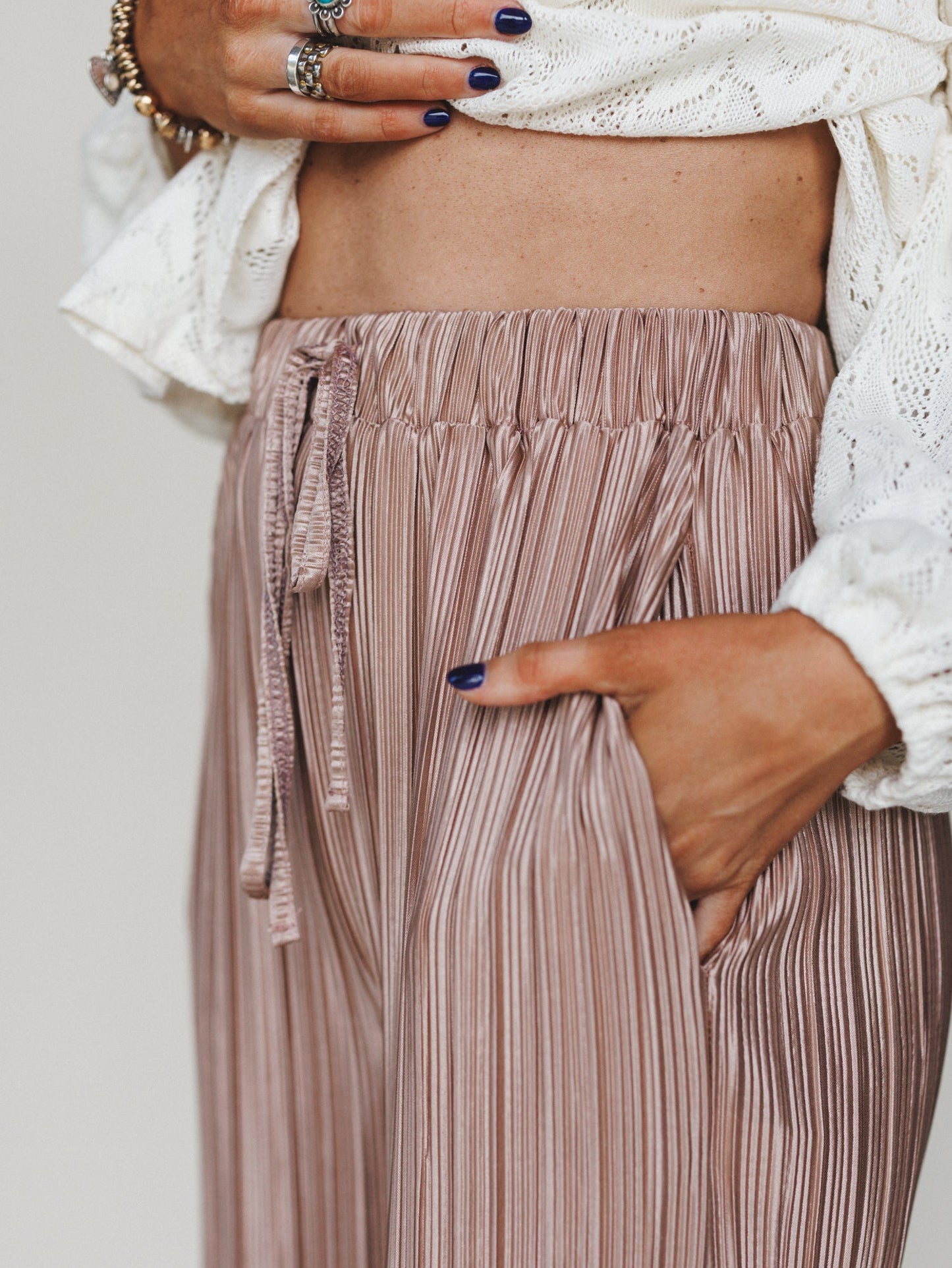 The Nest Nightingale Wide Leg Pants - Taupe