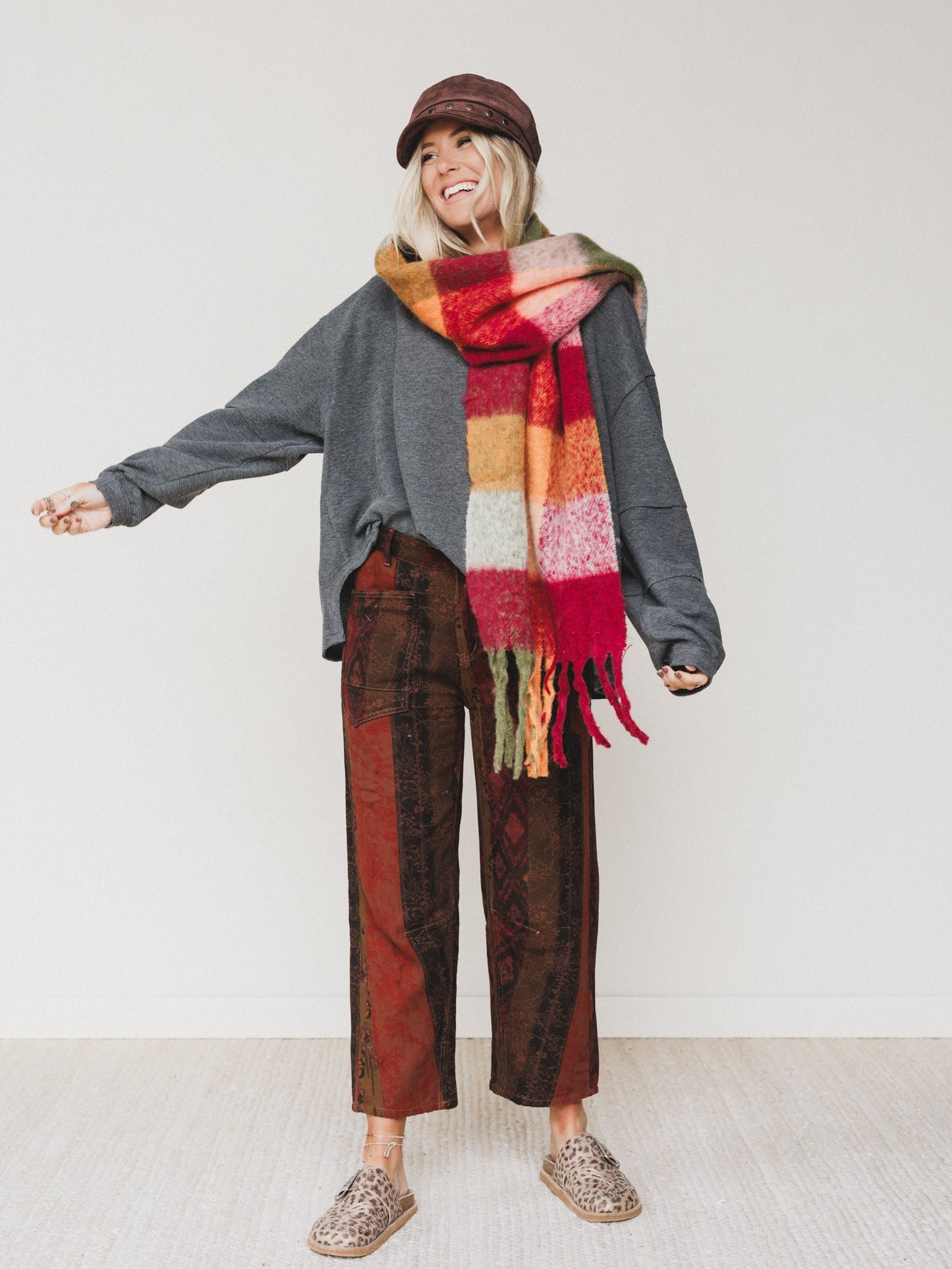 Lazy Daze Pants - Rust