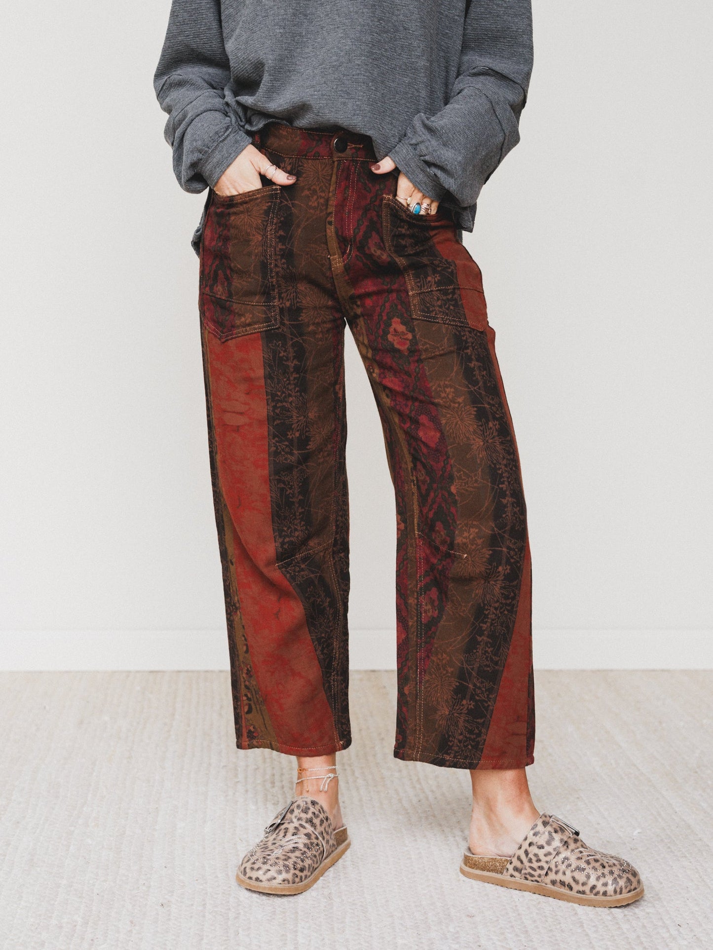 Lazy Daze Pants - Rust
