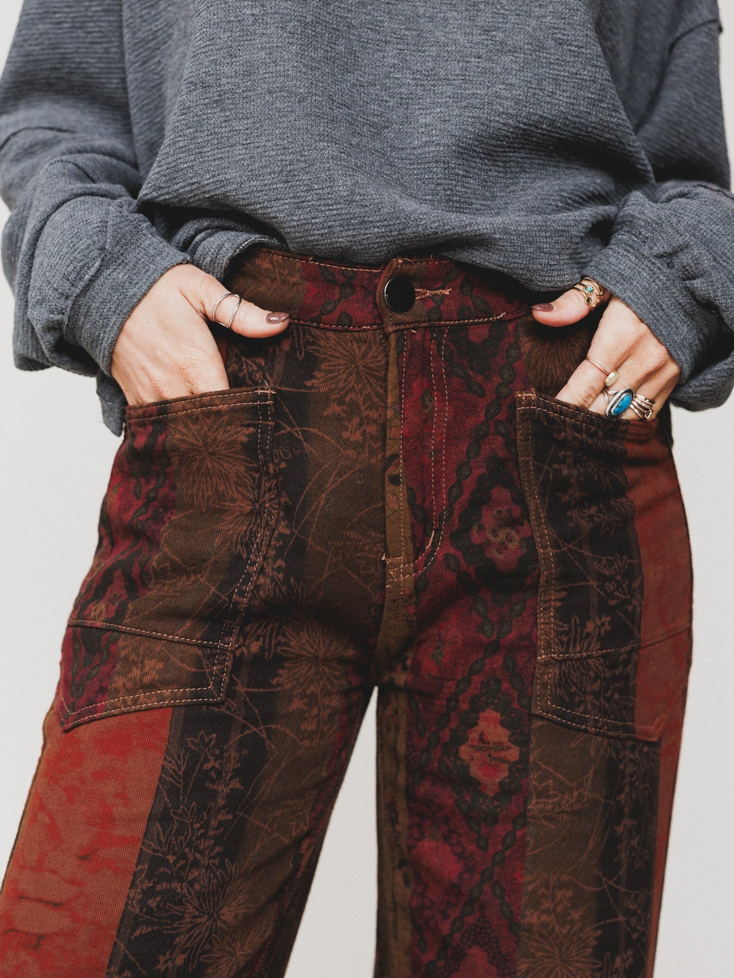 Lazy Daze Pants - Rust