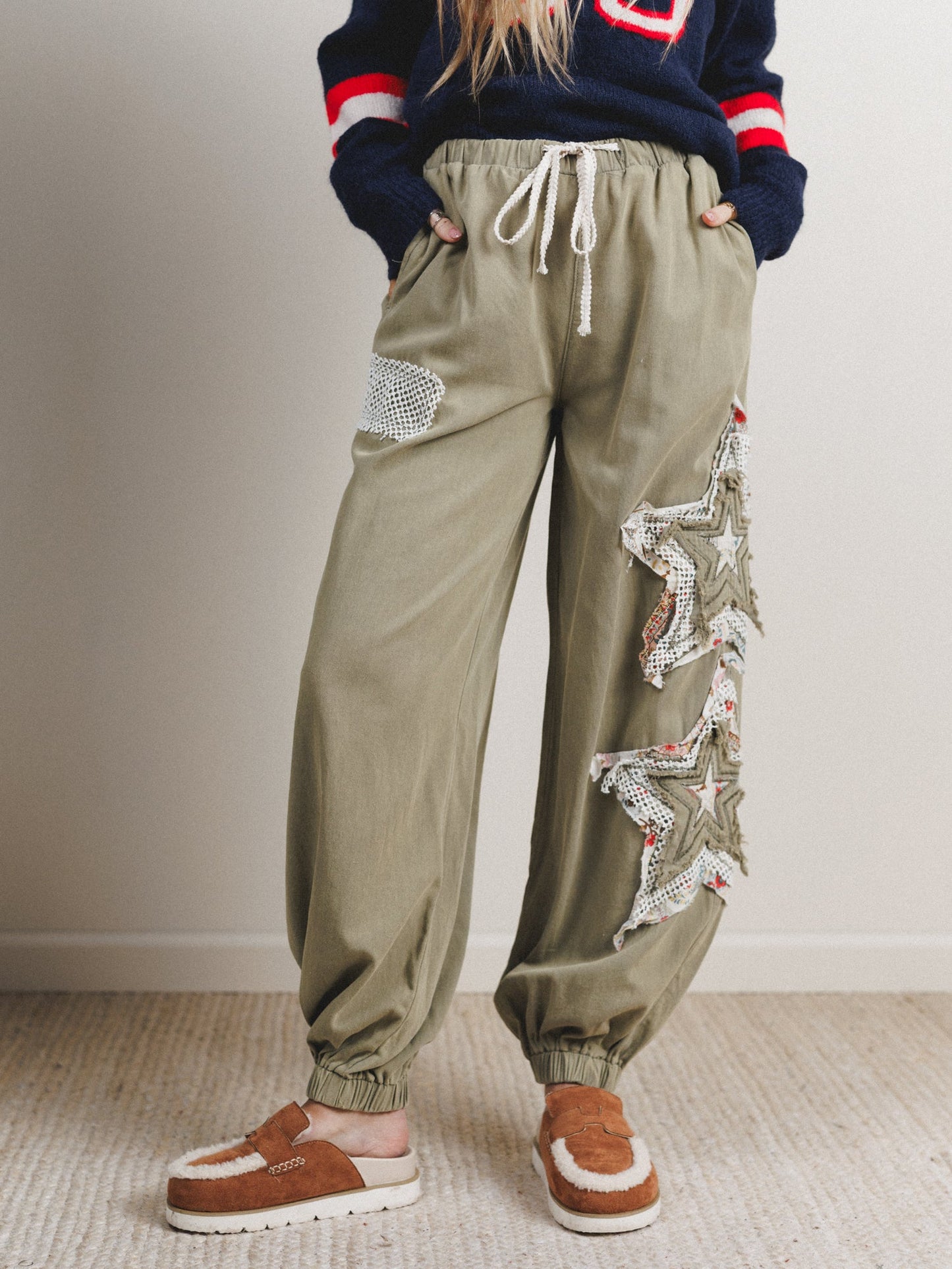 Star Cool Pants - Olive