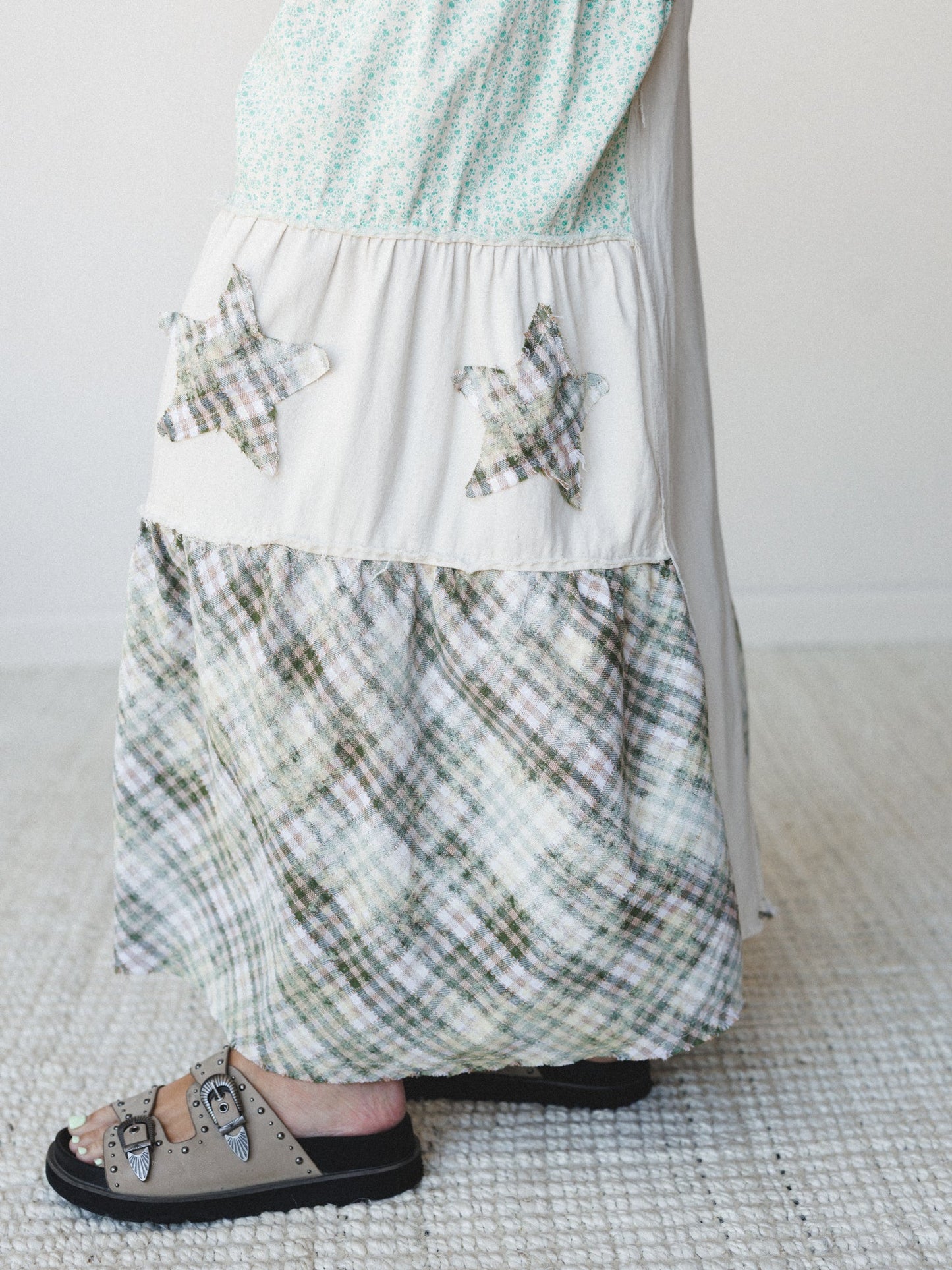 Coastal Chill Wide Leg Pants - Oatmilk Multi