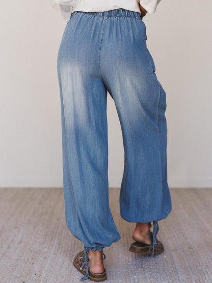 East Bay Loose Fit Cargo Jeans - Denim