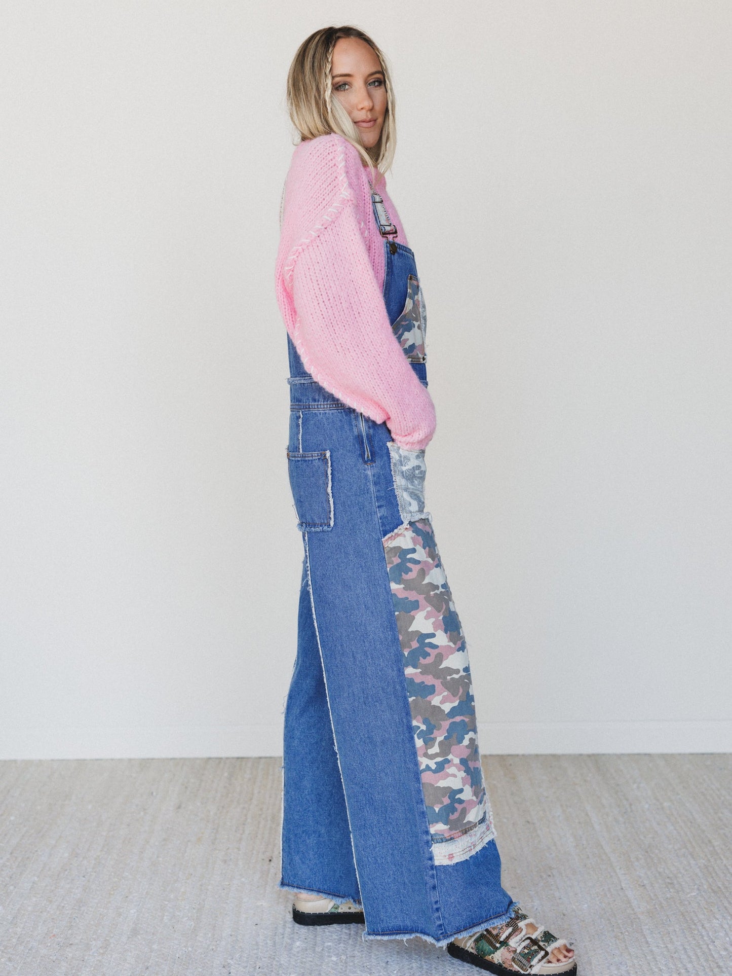 Tried And True Denim Overalls - Camo