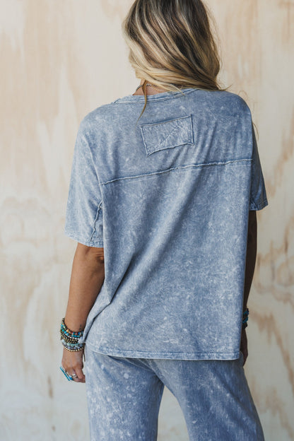 Wild Route Fringe Top - Grey