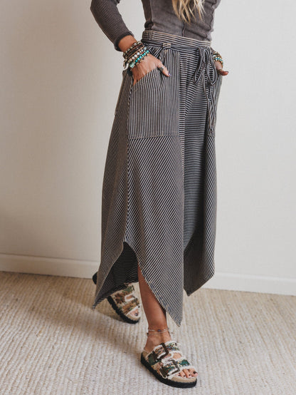 Echo Pinstripe Pants - Brown