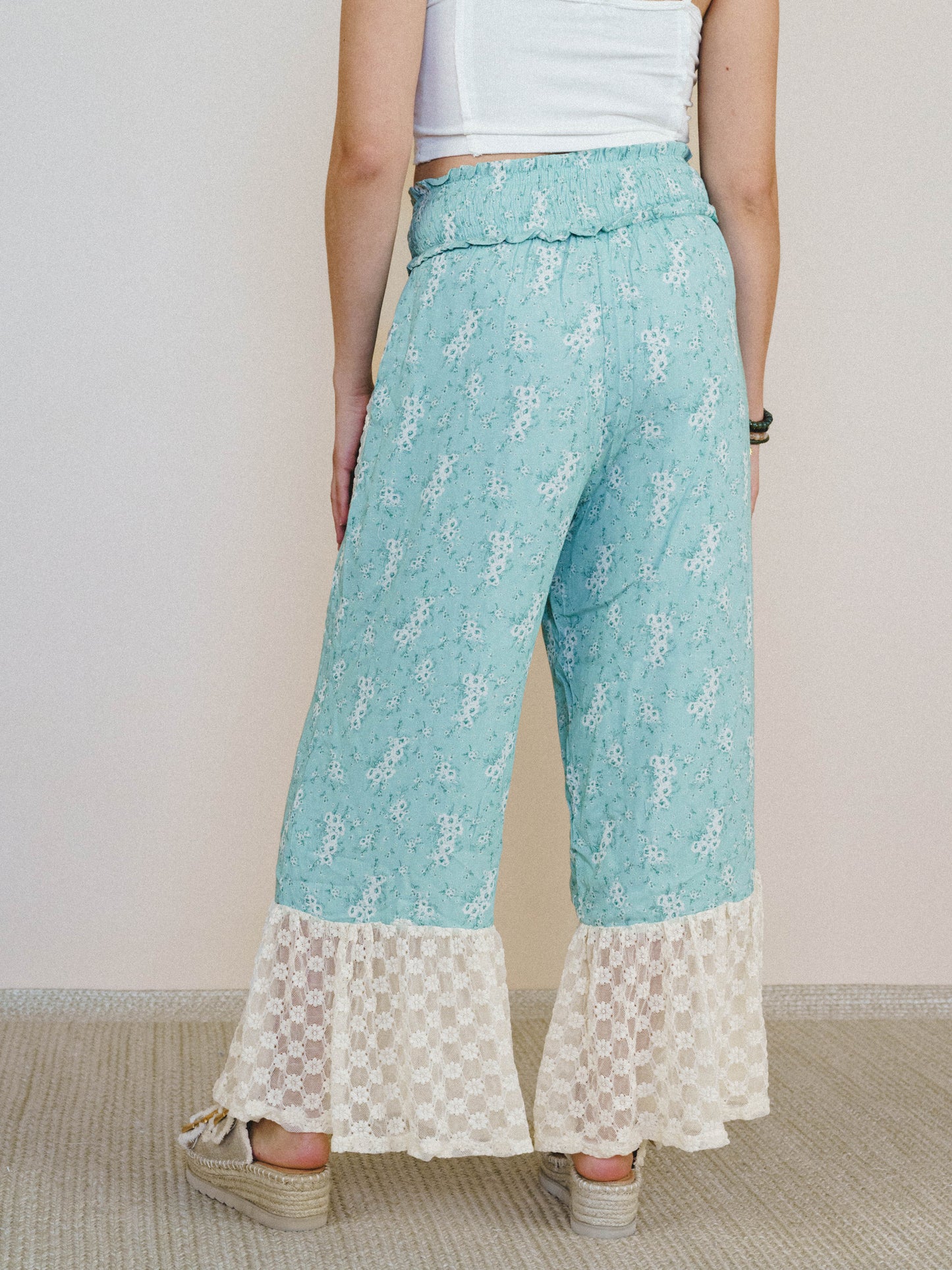 Provence Wide Leg Pants - Sage