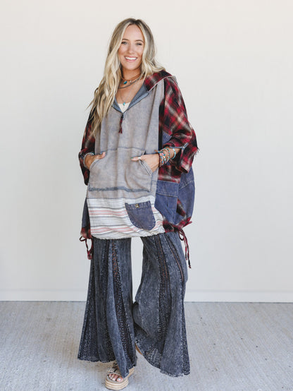 Wild Mark Wide Leg Pants - Black