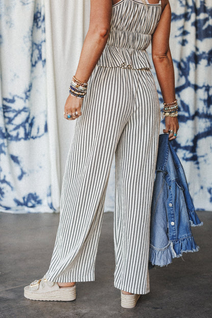 Pushing Limits Striped Pants - Natural