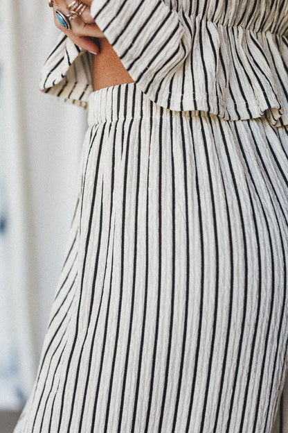 Pushing Limits Striped Pants - Natural