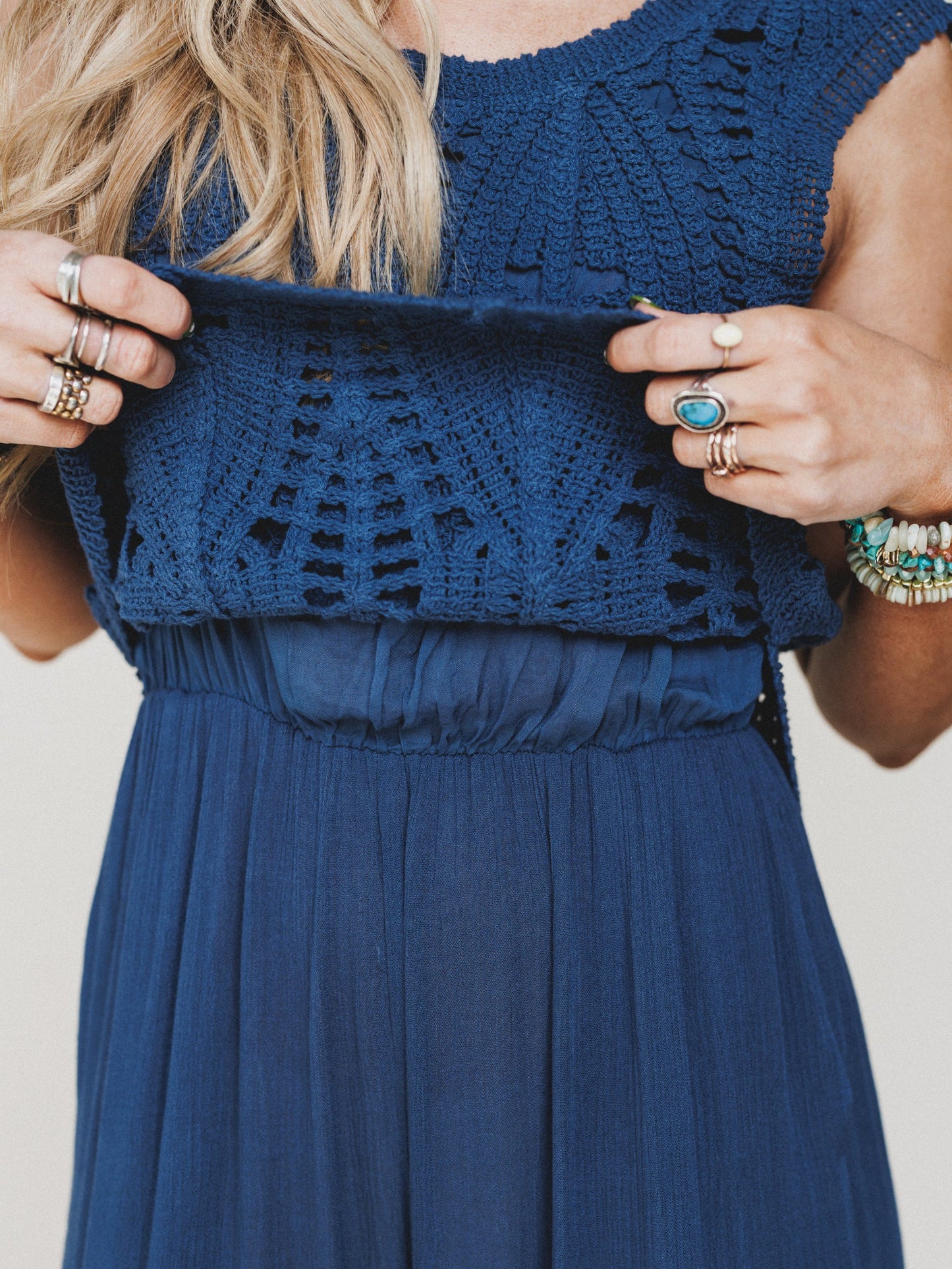 Jolene Wide Leg Jumpsuit - Navy