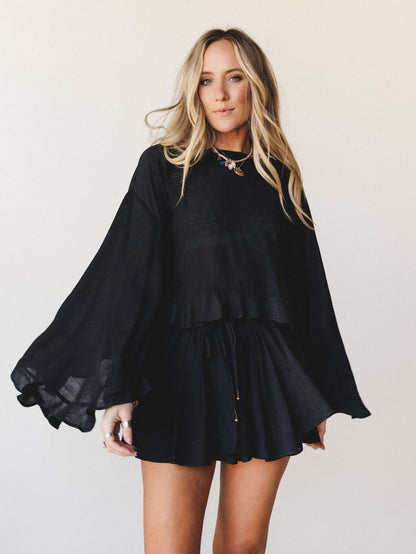 Anaya Poncho - Black