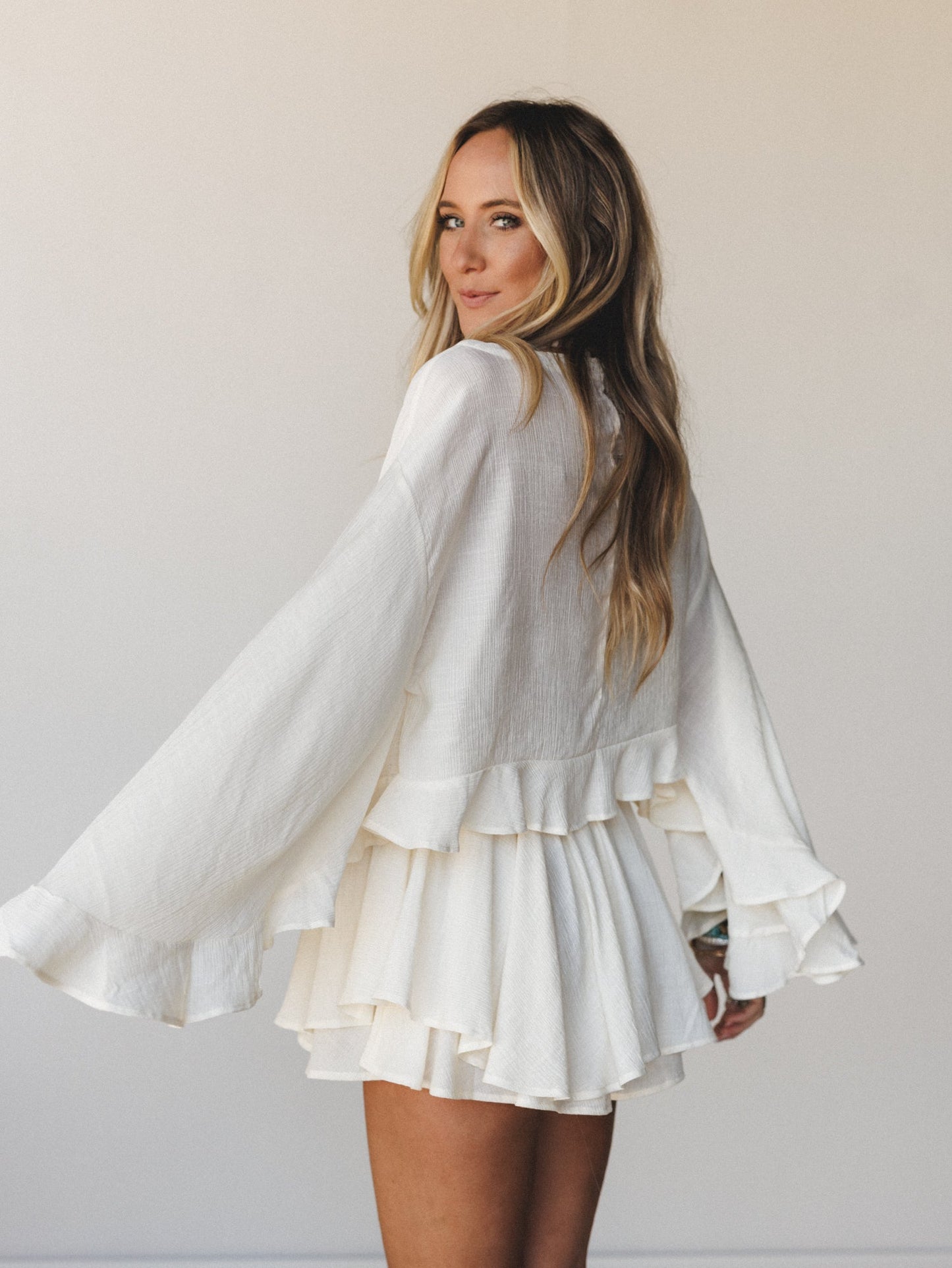 Anaya Poncho - Cream
