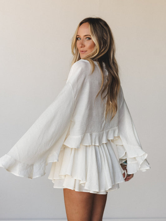 Anaya Poncho - Cream