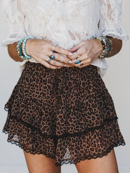 Wild Calling Skort - Leopard