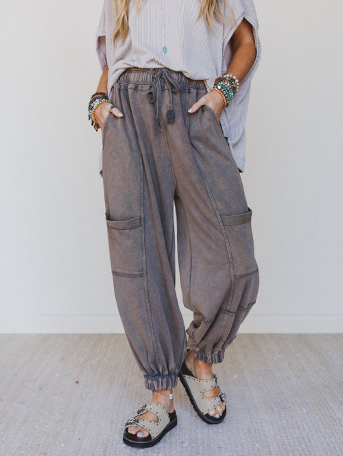 True To You Jogger Pant - Charcoal - Pre Order