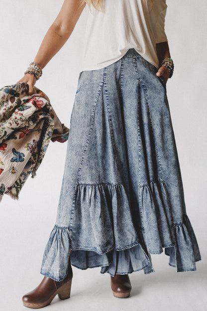 Coastal Dreams Wide Leg Pants - Denim