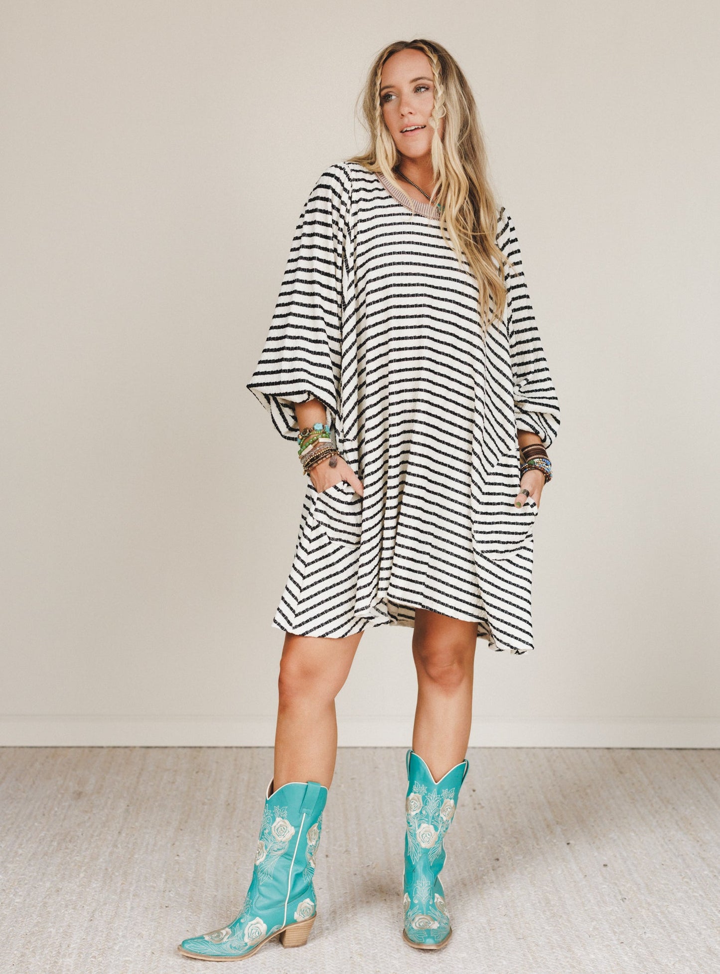 The Nest Good Feels Dress - Black Mocha