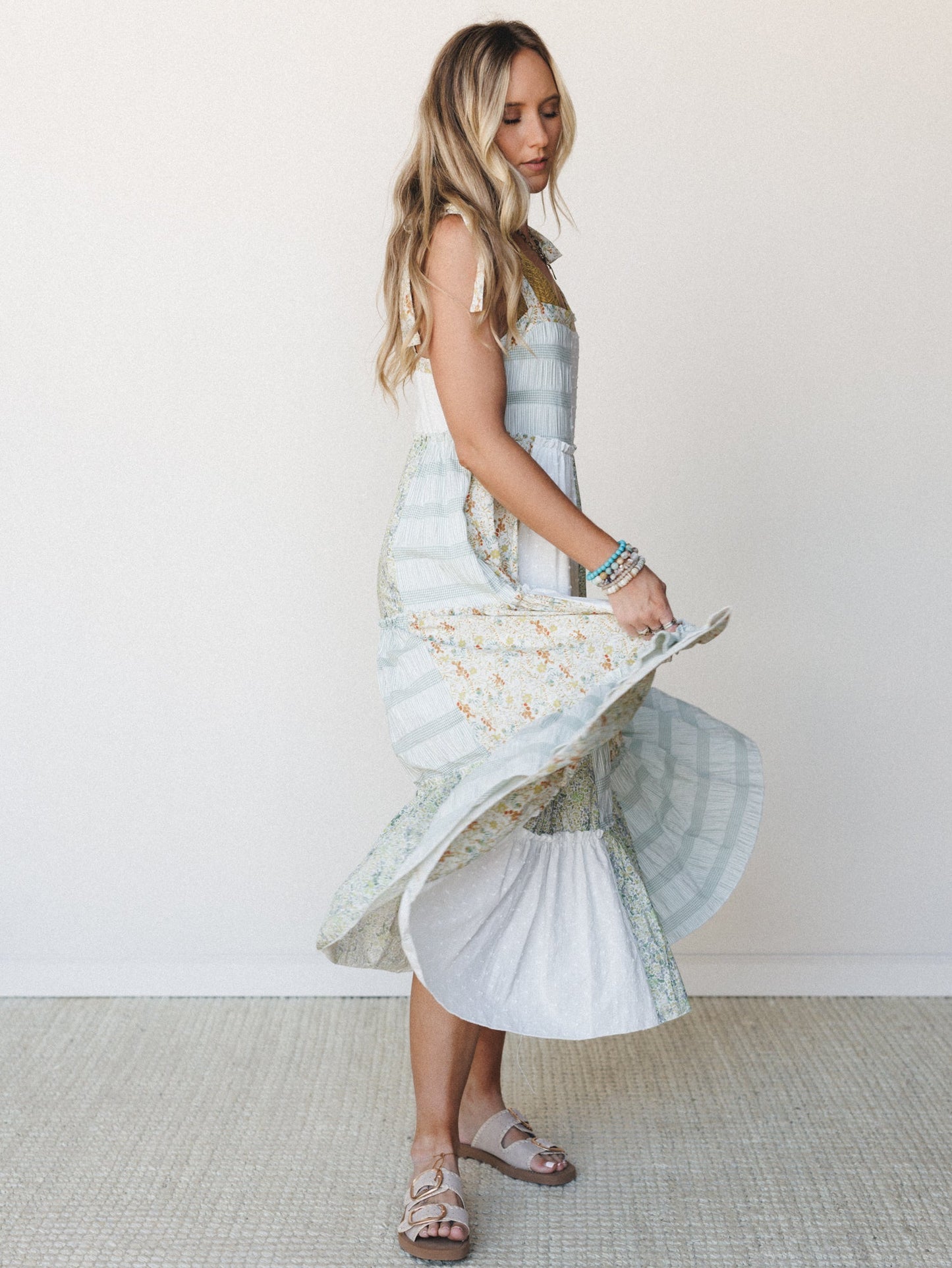 Patchwork Fantasy Dress  - Ivory Multi