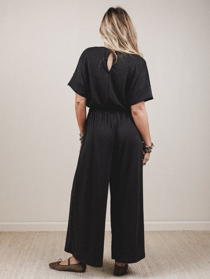 The Nest On The Go Jumpsuit - Charcoal