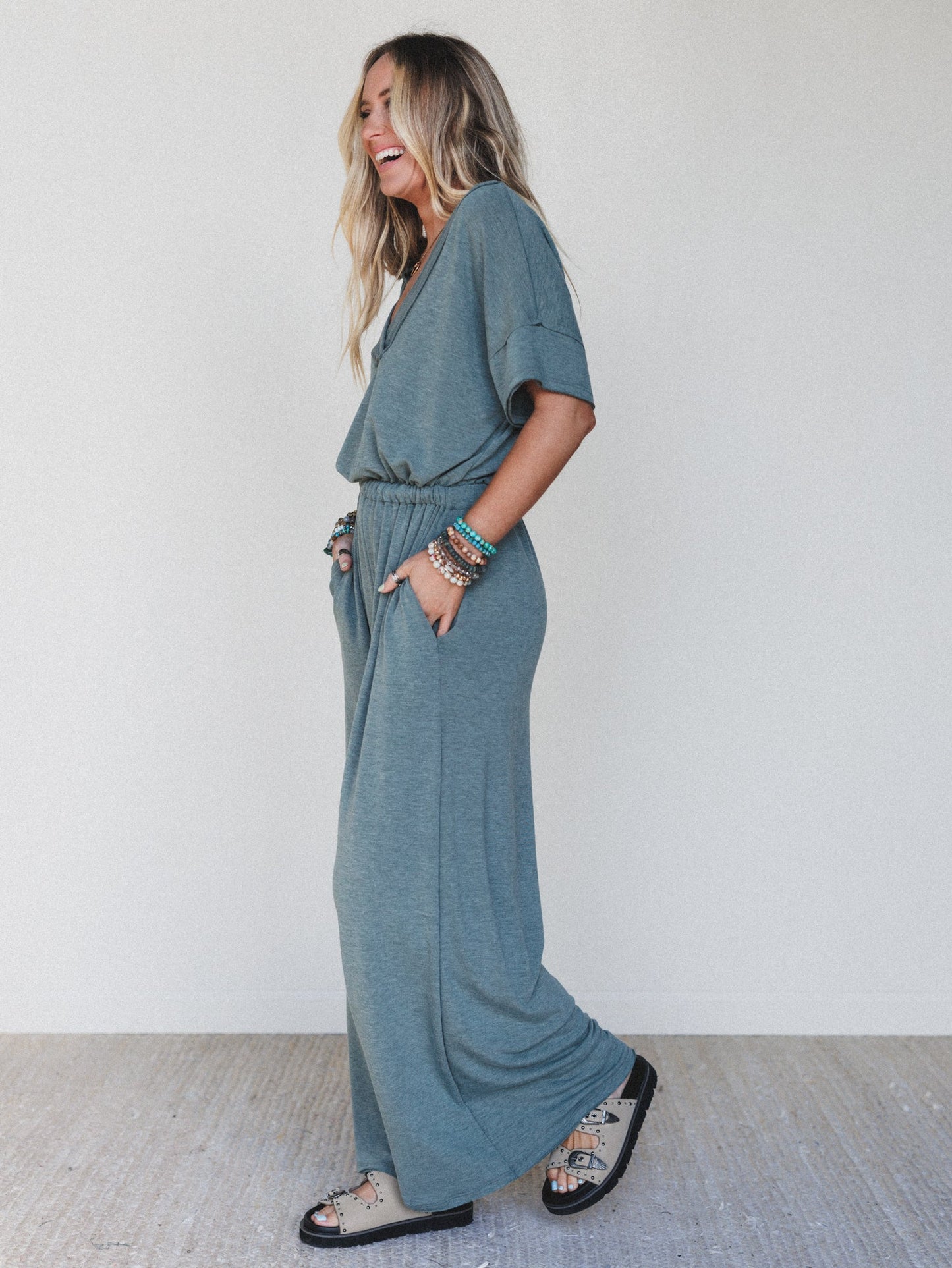 The Nest On The Go Jumpsuit - Olive