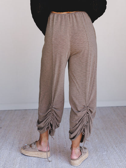 The Nest Solie Cinched Pants - Mocha