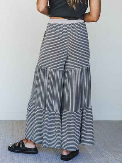 The Nest Forever Mine Striped Pants - Brown