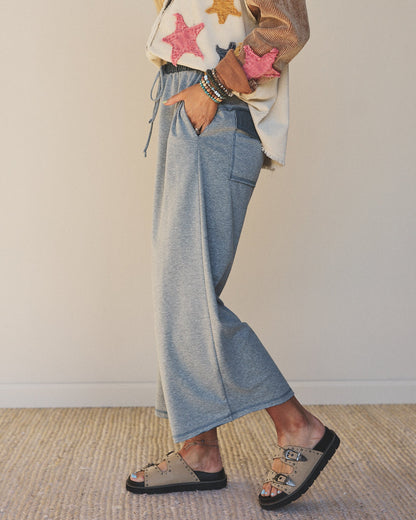 The Nest Jodi Wide Leg Pants - Teal
