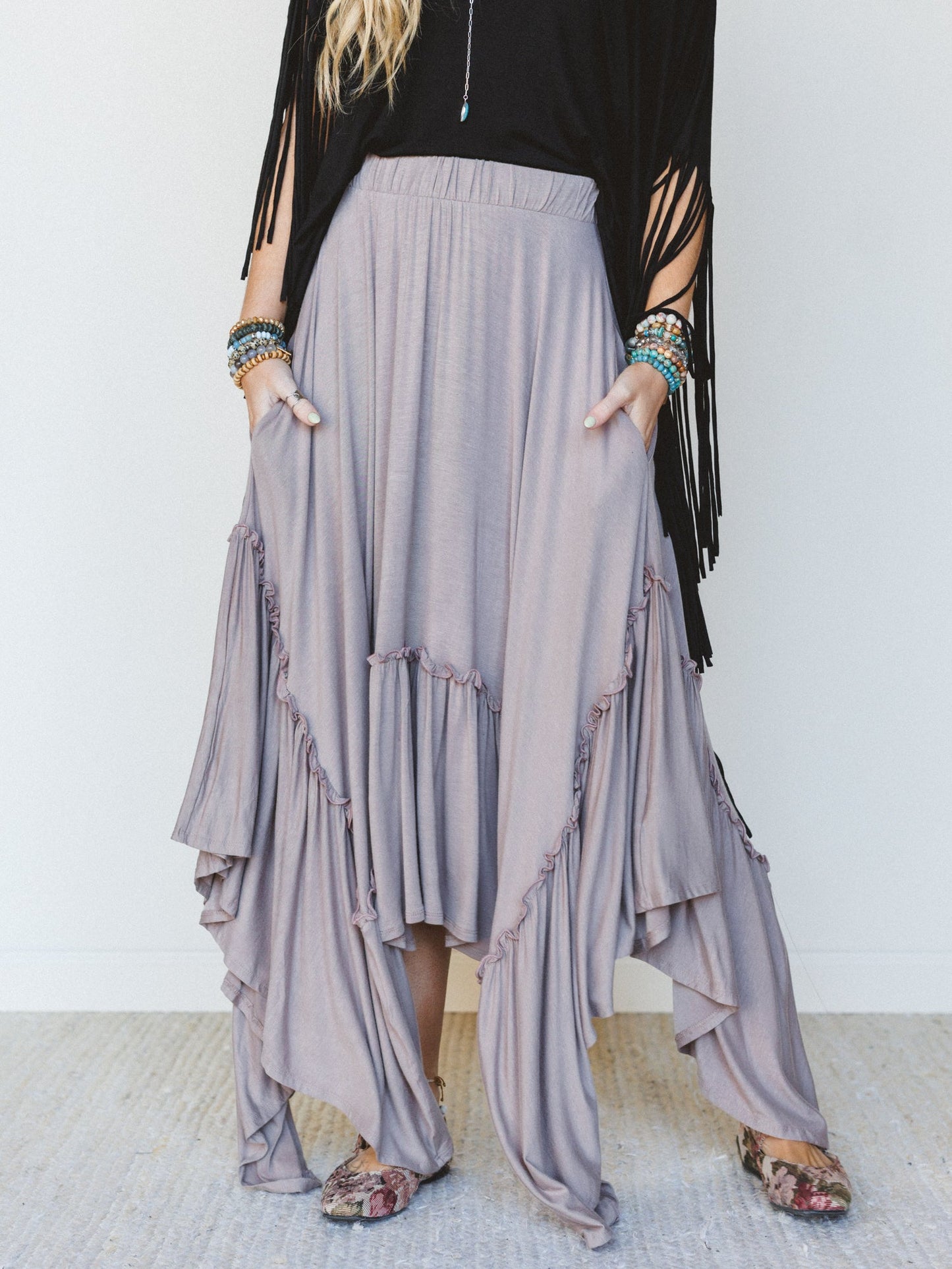 The Nest Forever Beauty Maxi Skirt - Mushroom - Pre Order