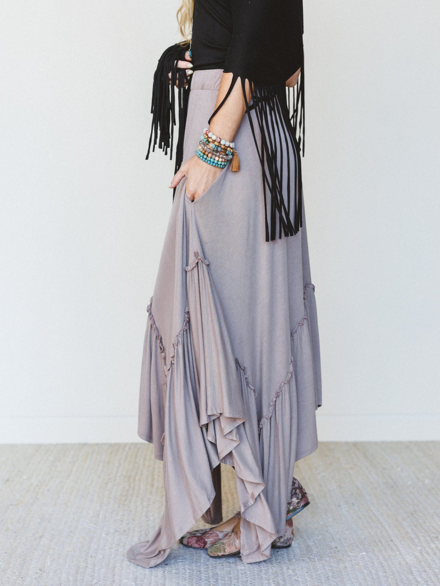 The Nest Forever Beauty Maxi Skirt - Mushroom