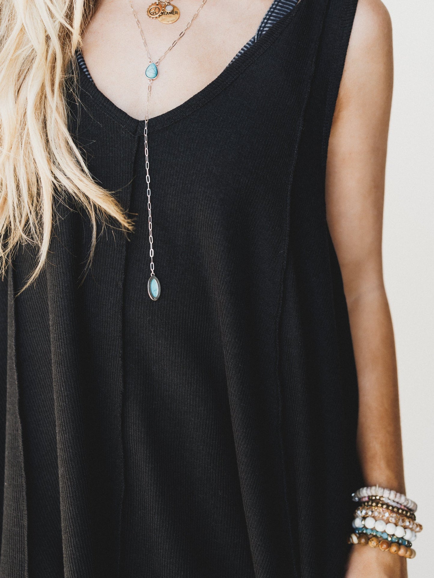 The Nest Drift Away Top - Black