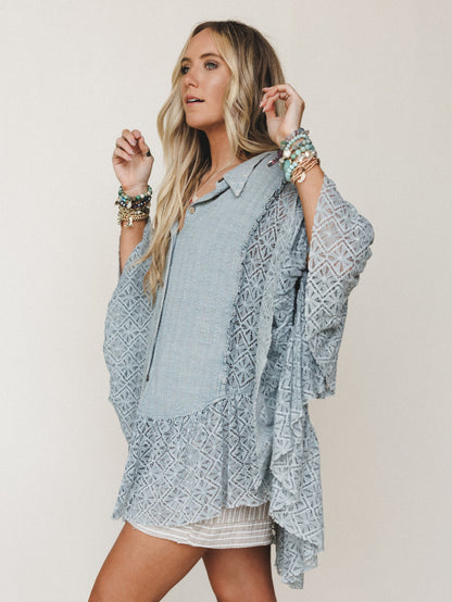 Wildflower Nana Top - Blue