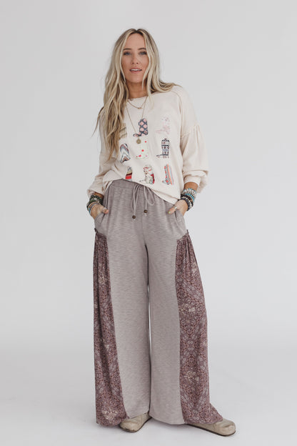 The Nest Cozy Haven Pants - Brown Grey