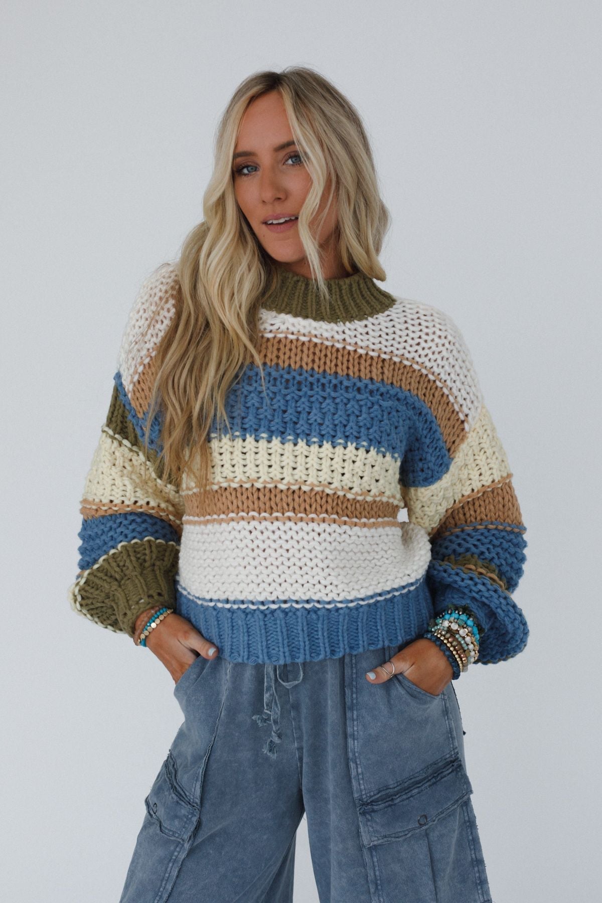 Laurel Canyon Striped Sweater - Multi