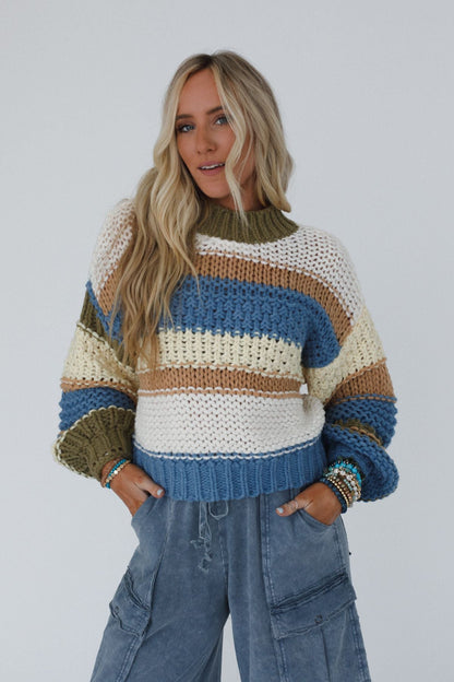 Laurel Canyon Striped Sweater - Multi