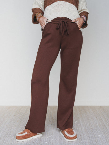 Warm Hug Sweatpants - Brown