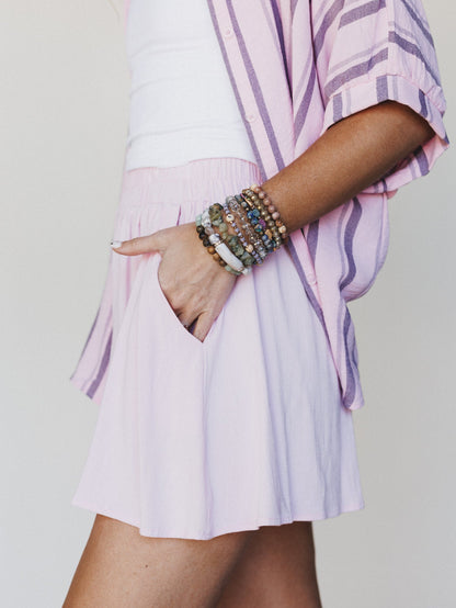 Soul Searcher Pocket Shorts - Light Pink