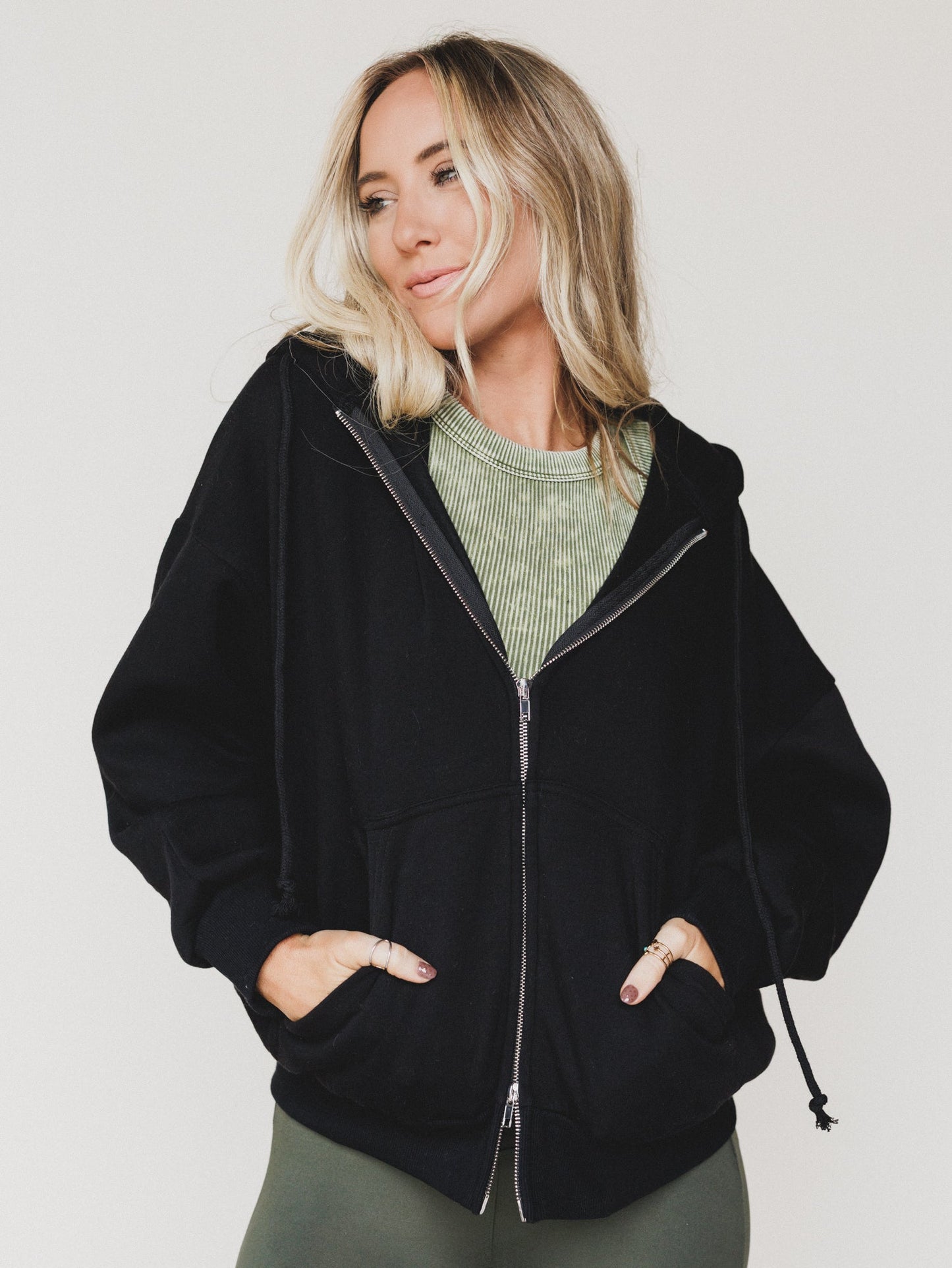 Driftwood Oversized Hoodie - Black