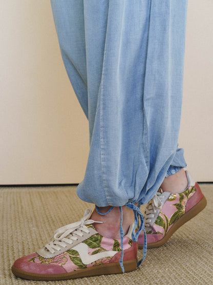 Pocket Full of Flowers Pants - Light Denim