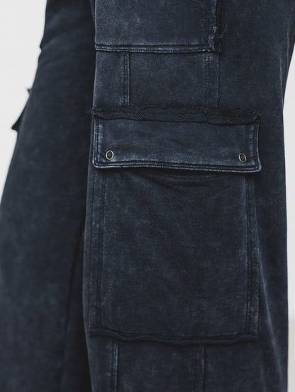 It's a Match Wide Leg Pants - Ash Black