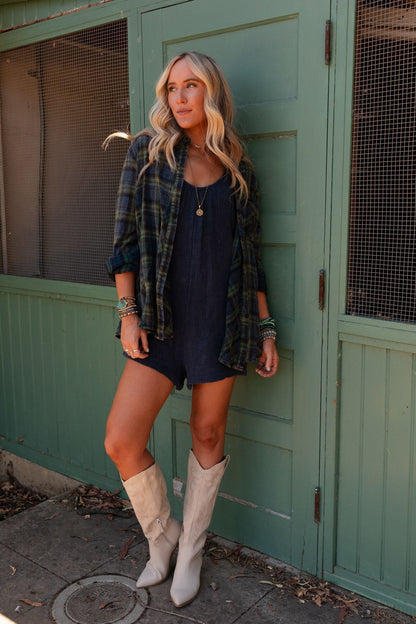 Perfectly Plaid Button Down Shirt - Green