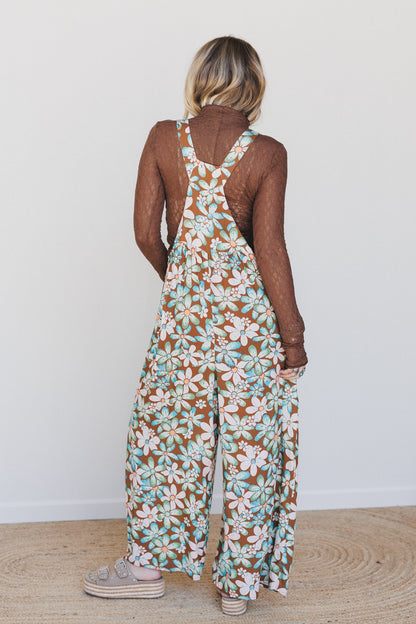 Electric Daisy Overalls - Mocha