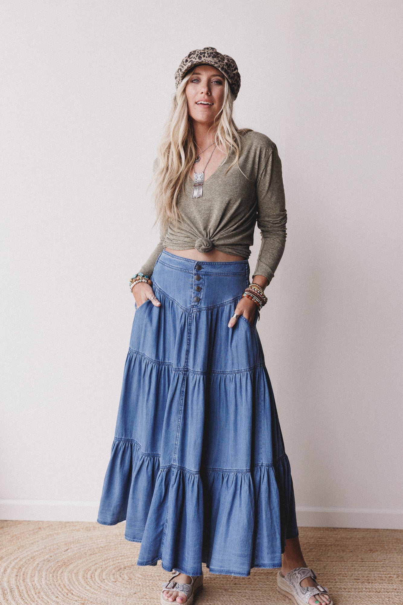 The Nest Love Bound Top - Olive
