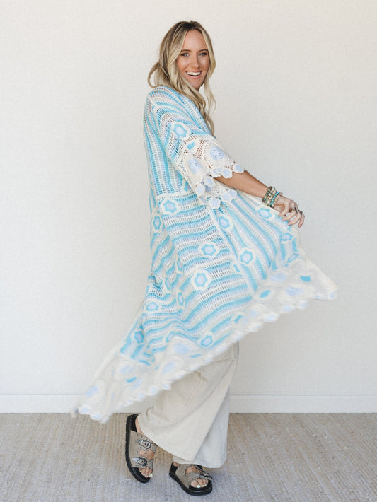 Spring Groove Duster - Sky Multi