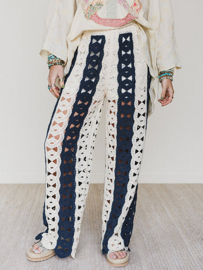Seaside Pants - Natural Navy