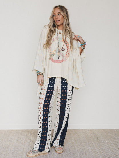 Seaside Pants - Natural Navy